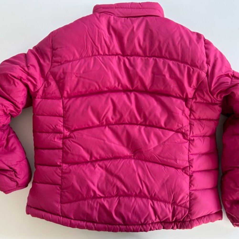 Ll Bean Goose Down Black/Raspberry Reversible Jac… - image 4
